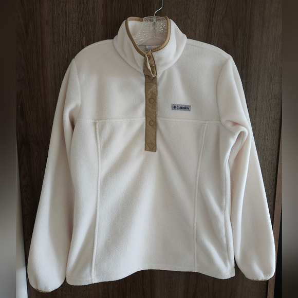 Columbia Fleece cream and tan size S - Picture 2 of 5